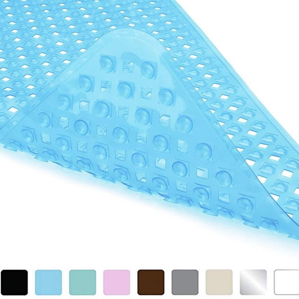Pvc Shower Mat With Suction Cups For Bathroom Antislip Safety Nonslip Design
