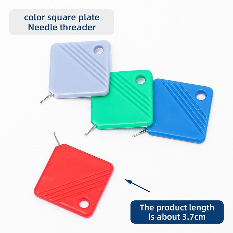 New Simple Square Needle Threader DIY Sewing Tool Quick Needle Inserter for Elderly
