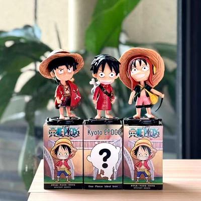 One Piece Luffy Q Version Hand-Painted Figure - 3 Styles Anime Car Ornament