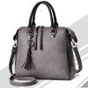 Female Handbag Fashion Tassel Women Shoulder Bag Large Capacity Casual Rivet Zipper