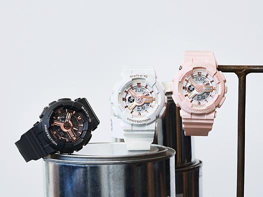 Casio Herreharpiks 100M Vandafvisende Analog Stødsikker Kvarts Ur BA-110RG-7A