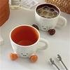 220ml/350ml Ceramic Coffee Mug Personalized Foot Shaped Ceramic Cup Drinking Cups Home Coffee Mugs Christmas Gifts for Friends