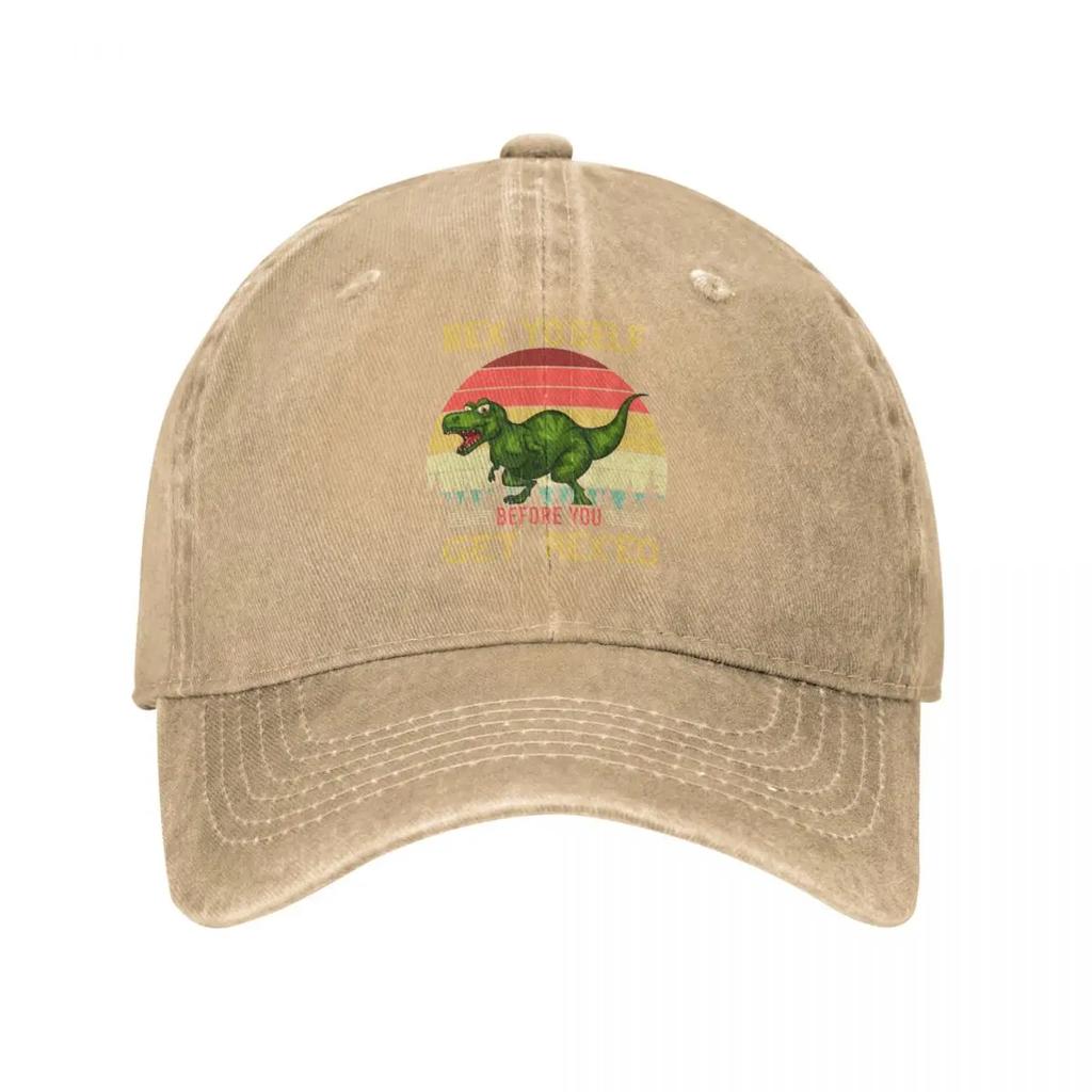Hip Hop Washed Cotton Rex Yoself Dinosaur Baseball Cap For Boy Girl Sun Hat Adjustable Dinosaurs Lovers Cartoon Casquette Gorras