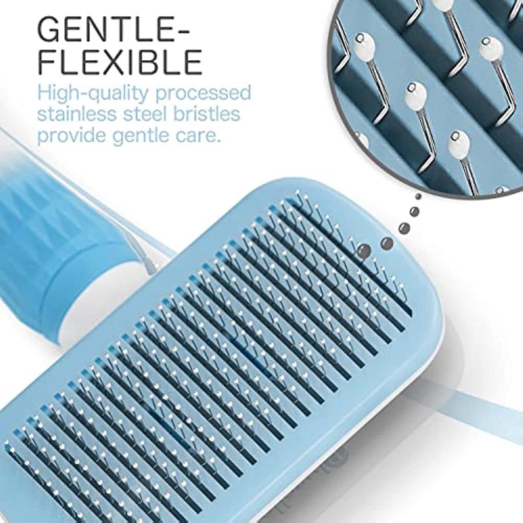 Pet Self Cleaning Brush, A Soft Comb For Pet Short And Long Hair, Removing Loose Hair, Caring For Cats, Dogs, And Delicate Animals