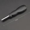 1pc 6.35mm Screwdriver Handle Soft Grip Rubber Hexagonal Screwdriver Bits Portable Replacement Extension Handle Tool 126mm