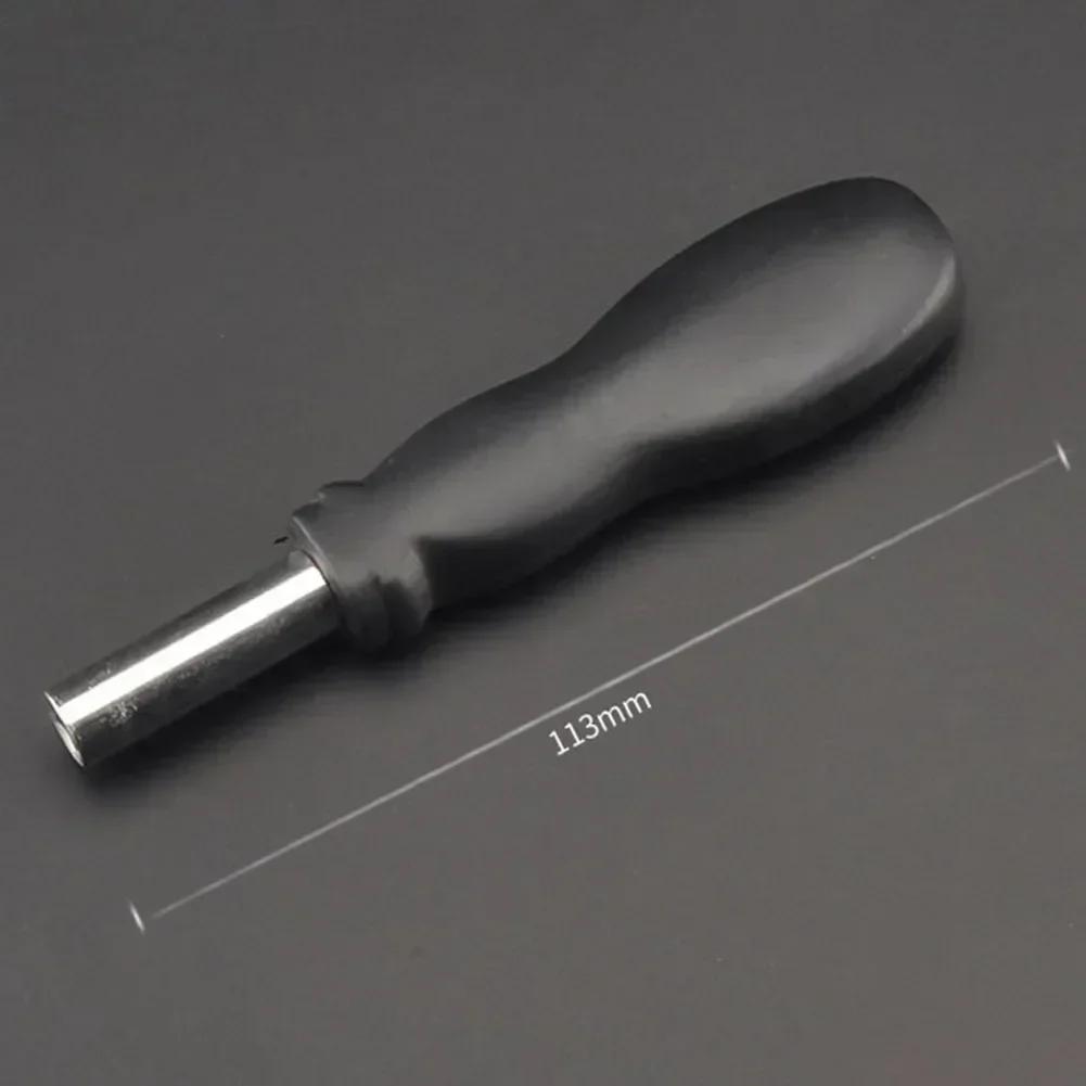 1pc 6.35mm Screwdriver Handle Soft Grip Rubber Hexagonal Screwdriver Bits Portable Replacement Extension Handle Tool 126mm