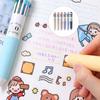 3/6Pcs 10-Color-in-1 Pen Ballpoint Pen 0.8MM Tip Retractable Multicolored Pen for Daily Journaling Note Taking Drawing