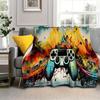 1pc Beautiful Gamepad Printed Blanket,Soft And Comfortable Blanket, Travel Sofa Bed, Office Home Decor, Birthday Gift Blanket, Boys, Girls