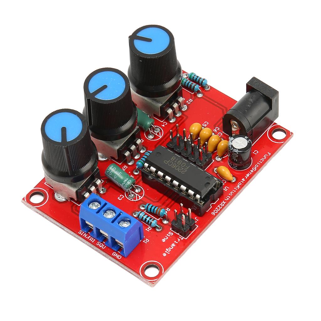 2Pcs Signal Generator Kit Sine Triangle Square Output 1Hz‑1MHz 9‑12V DC Input Function Signal