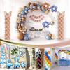 2sets Balloon Column Stand Kit 6.75ft Height Adjustable Balloon Arch Kit with 2 Ballon Garland Strip Metal Telescopic Pillar Balloon Stand Birthday