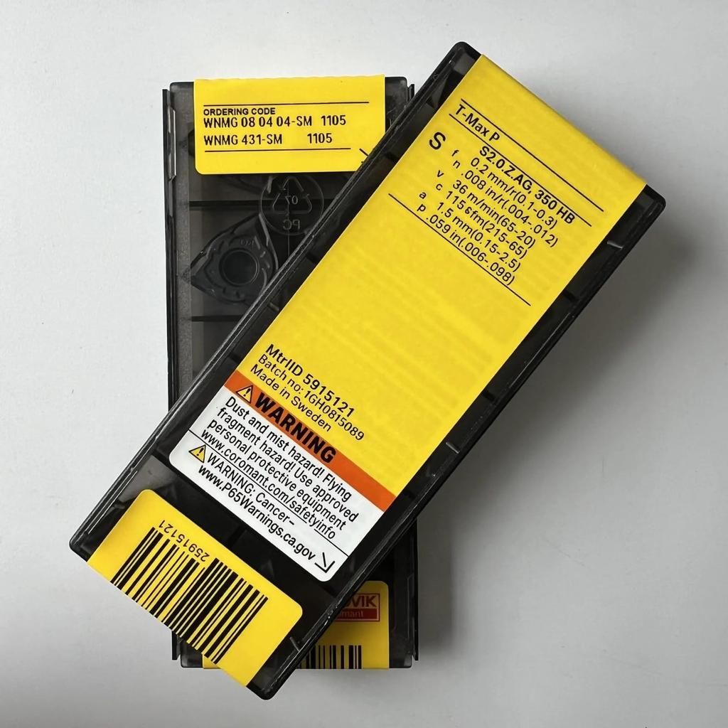 Original Sandvik / WNMG080404-SM 1105 /CNC Lathe Carbide Blade Tool 10 Pcs