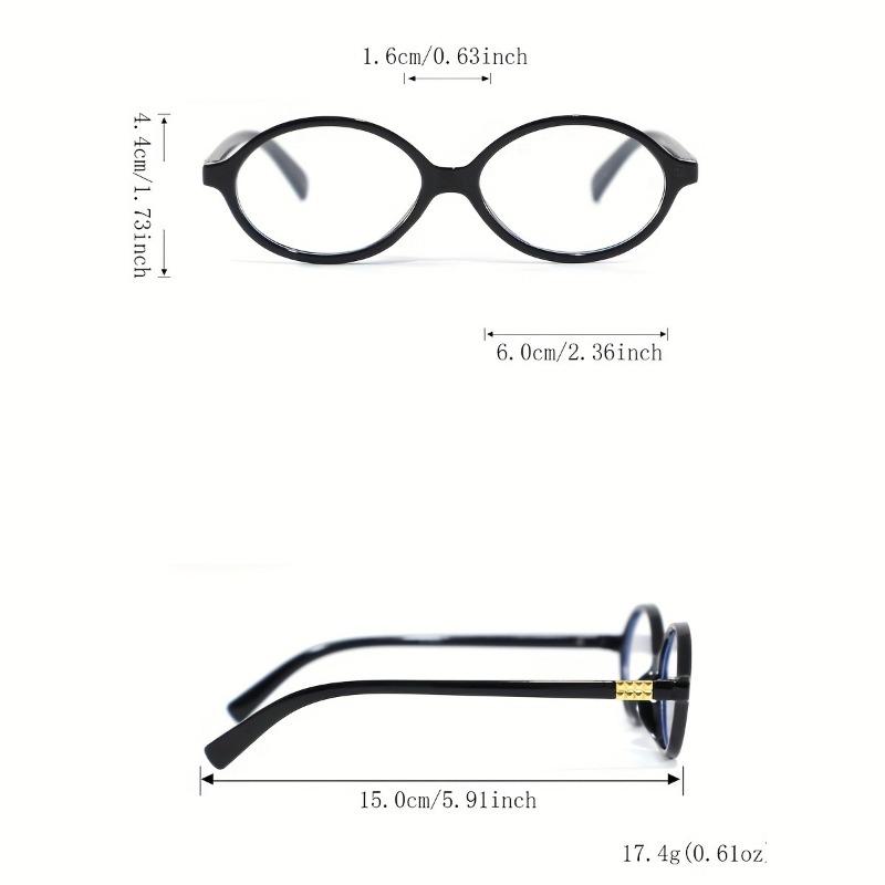1 Stück Damen-Brille mit ovalem Rahmen Sexy Retro Elegant Lässiges Temperament Brille für den täglichen Weg zur Arbeit Party Straßenstil