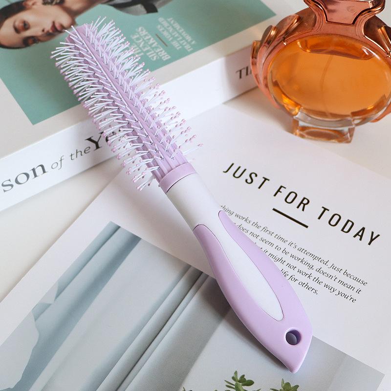Dark Green Air Cushion Massage Comb for Straight & Curly Hair - Negative Ion Technology