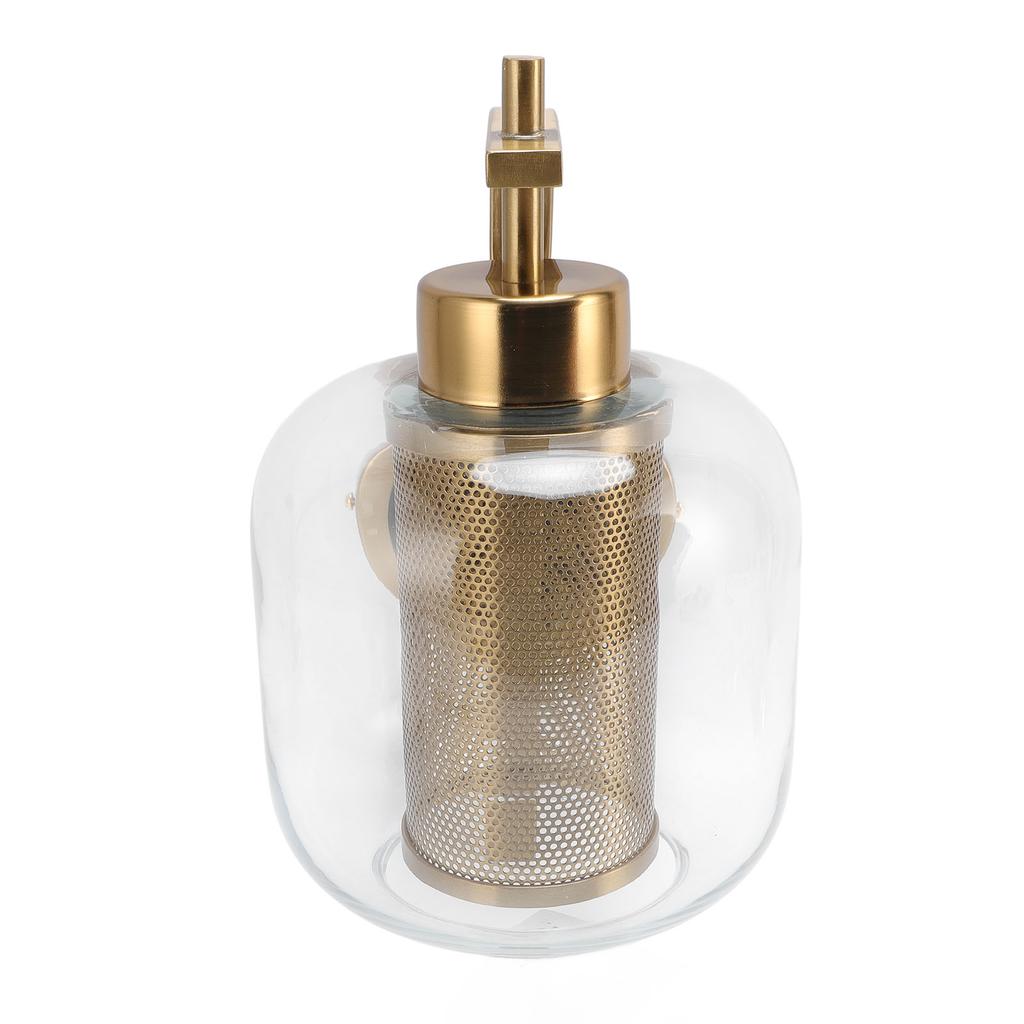 Vintage Wall Sconce Light with Glass Lamp Shade Industrial Indoor Lamp Fixture for Hallway Bedroom