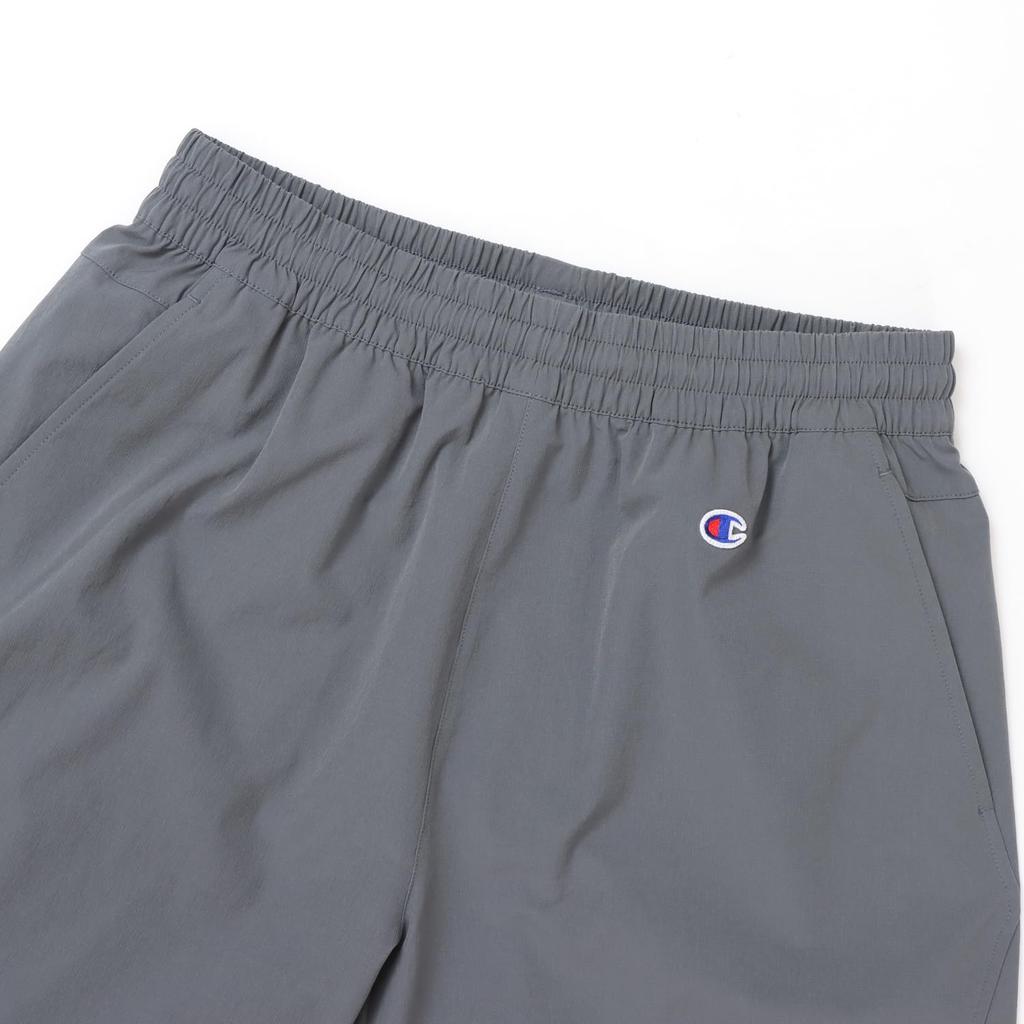 Champion Sports Charcoal Men's Shorts, Stretch, Water-Repellent, One-Point Logo, C3-ZS502,