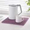Silicone Dish Drying Mat Fast Draining Heat-resistant Mat  for Bottom of Kitchen Sink