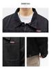 Men's Japanese Retro Denim Jacket - Turn-Down Collar, Loose Fit, American Street Style, Spring/Autumn Casual Workwear