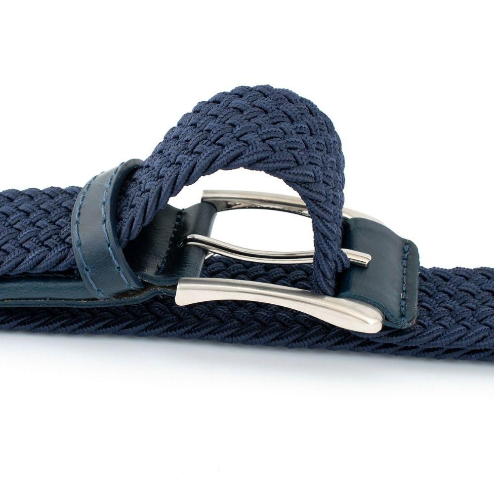 Leather Weave Belt Men Adjustable Braided Waist Belt Fashion Nylon Woven Belts  Male