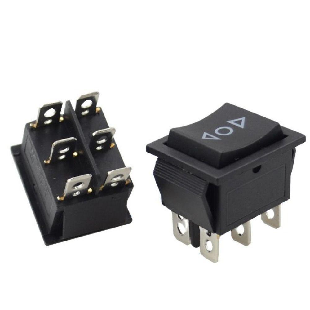 10pcs High Current Momentary Rocker Switch 6 Pin Terminals Push Button Switch Car