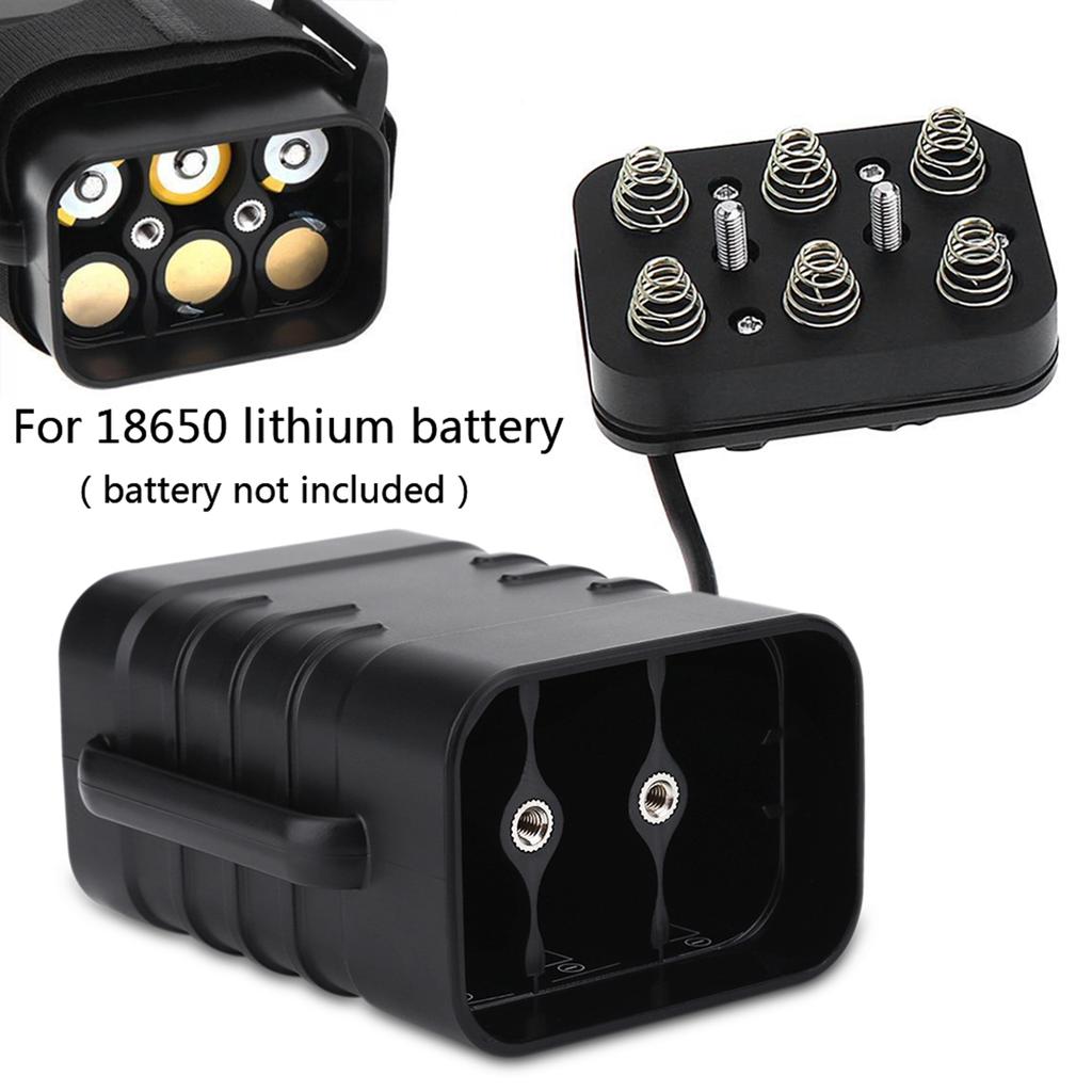 Bike Battery Pack Box, Water Proof  7 Function Battery Case Box 8.4V   USB Output, Charging Phone, for   Lamp