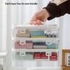 Pack of 3 Clear Organizers Container Featuring Comfortable Grips and Protective Covers Perfect for Desktop or Home Storage Applications