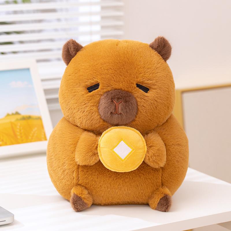 Fatty Capybara Doll Cute Kapibala Plush Toy Doll Girls Pillow Children's Gift Doll