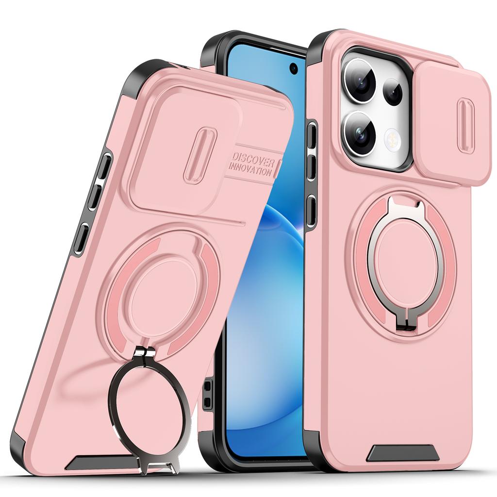 For Huawei Nova Y74 Case Huawei Nova Y74 Cover Huawei Nova Y74 New Armor Case Slide Lens Protect Magnetic Ring Holder Cover