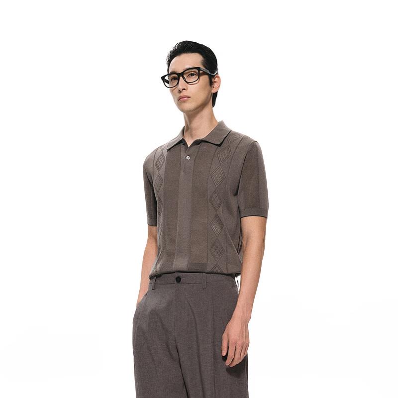 Sketch Men's Slim Fit Silk Polo Knit Shirt