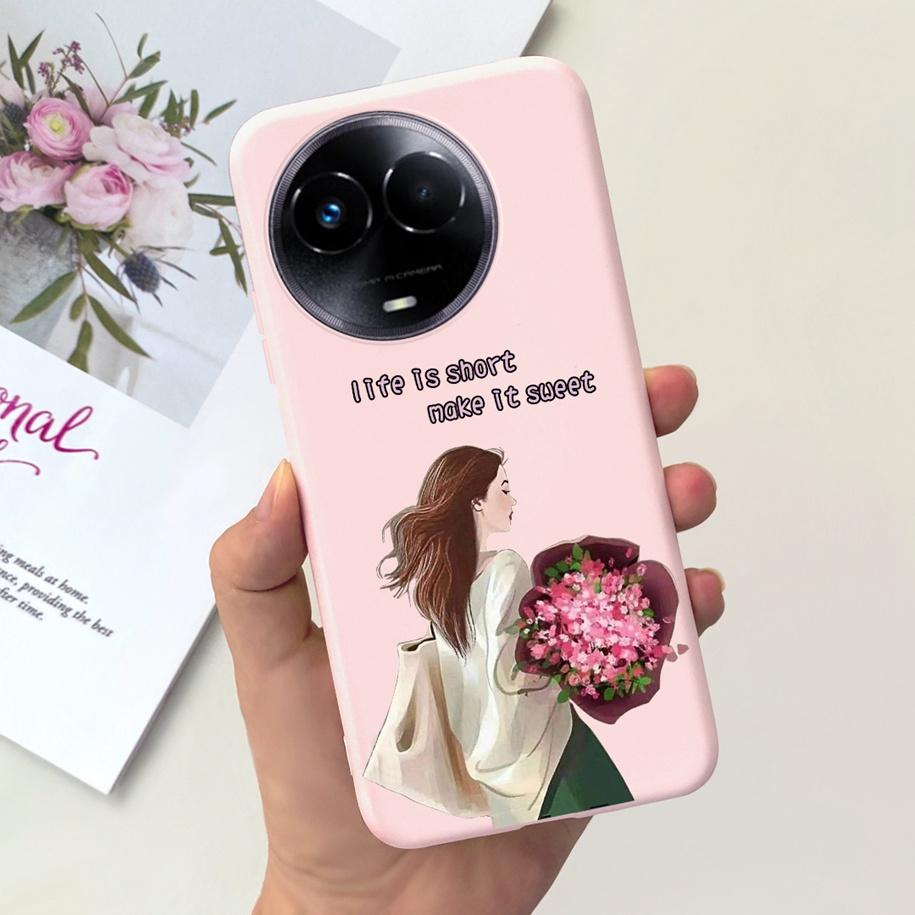 Shockproof Case For Realme 11 5G / Realme 11X Phone Cover Fashion Girls Soft Silicone Funda For Realme11 11 X 2023 RMX3785 Coque