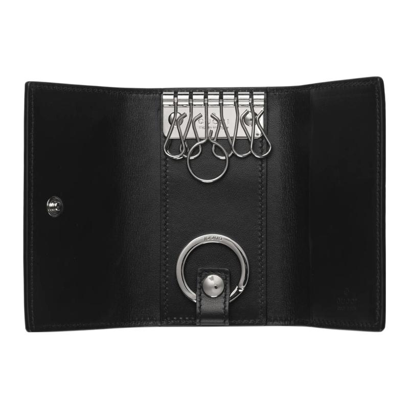 Gucci GG Embossed embossed long hollow leather key bag for men