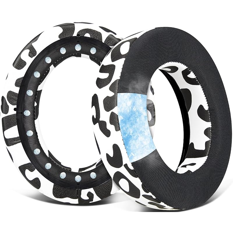 

SOULWIT cooling gel ear pads ear cushion Corsair HS70/Pro HS60/Pro HS50/Pro HS75 XB for gaming headset/headphones exchange pad high density foam snow
