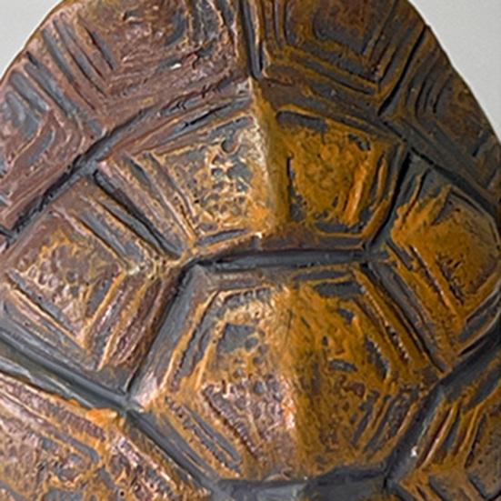 Fishing Turtle Statue Resin Figurine Animal Sculpture Garden Decor Lifelike Design Outdoor Ornament