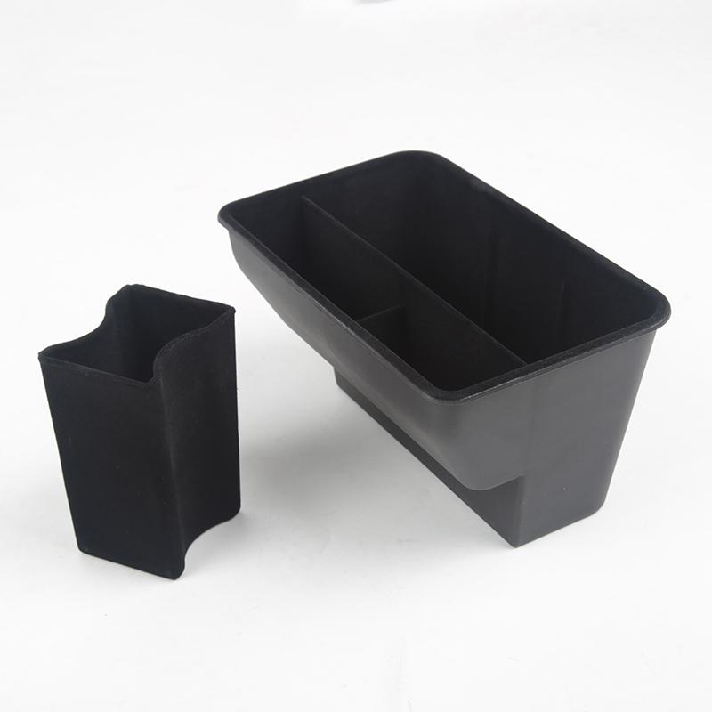 New For Tesla Model 3 Y 2024-2024 Car Rear Storage Box Flocking/ABS Organizer Containers Auto Interior Modification Accessories