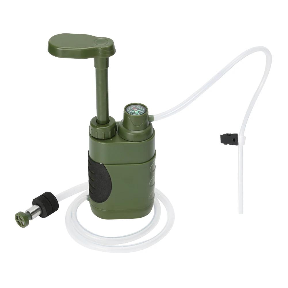 Water Filtering Equipment Portable Water Filter Pump Hand Operated Survival Water Filter 1400ml/min for Survival Emergency