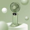 6000mAh Handheld Mini Fan 90° Foldable Rechargeable Cooling Fan 6 Speed Wind LED Digital Display Rechargeable Fan Summer