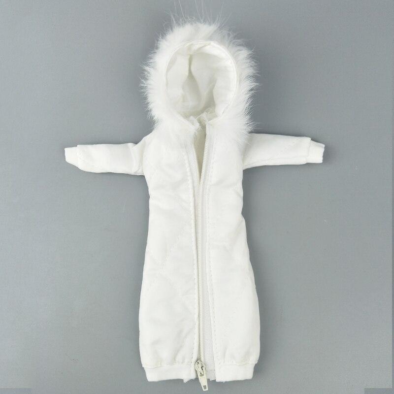 

Довольно длинное пальто, хлопковая одежда для девочек 11,5 дюймов, одежда для кукол, парка для куклы BJD 1/6, детская игрушка, зимняя одежда, куртка, аксессуары для кукол белый