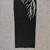 Elegant Handmade Beaded Off-the-Shoulder European & American Bandage Evening Dress