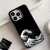Ukiyo-e wave TPU phone case suitable for iPhone 17 16 15 14 13 12 11 Pro/Max/Plus anti drop and shockproof back cover