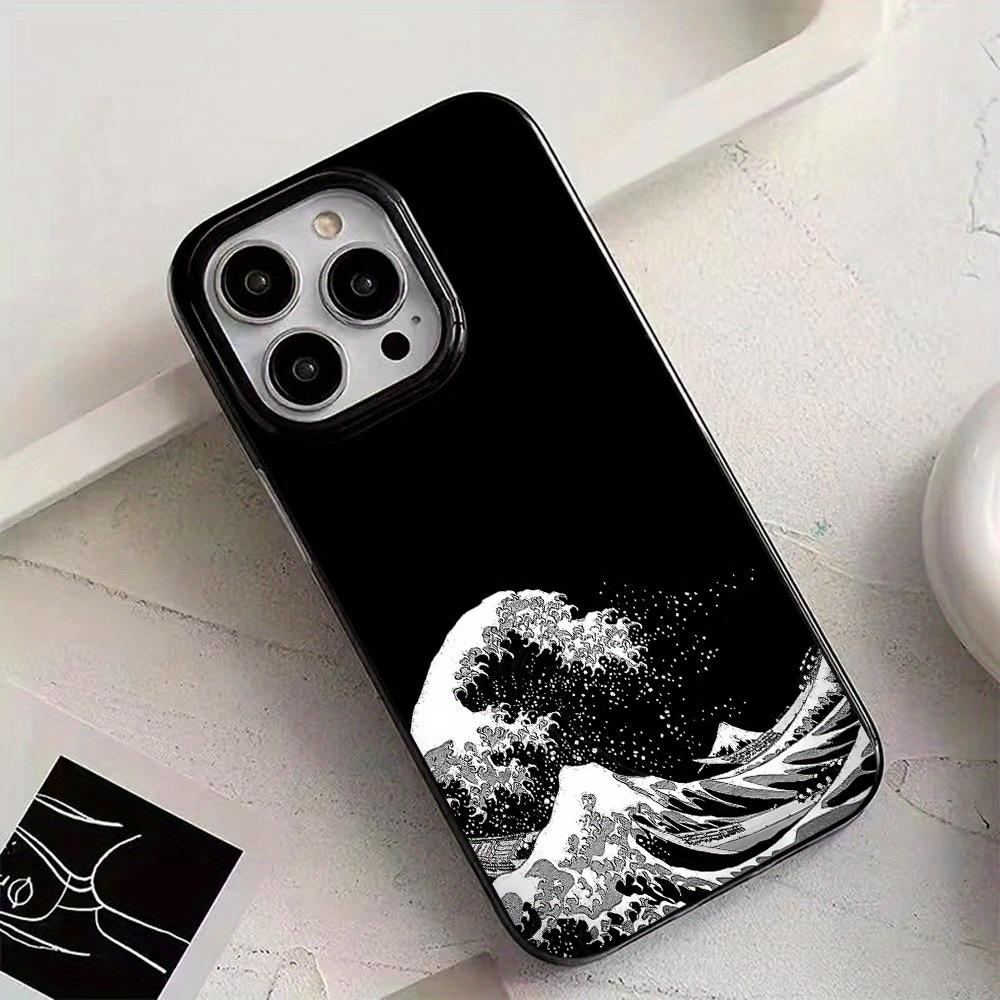 Ukiyo-e wave TPU phone case suitable for iPhone 17 16 15 14 13 12 11 Pro/Max/Plus anti drop and shockproof back cover