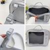 Large Capacity TV Model Backpack PU Shoulder Bag Fashion Transparent Layer Ita Bag  Daily