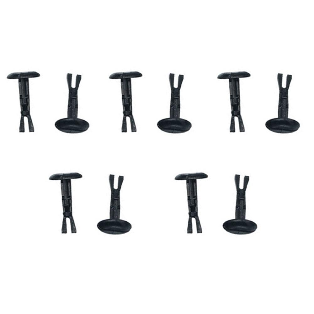 10Pcs Bumper Cover Pins Front Fender Bumper Cover Black