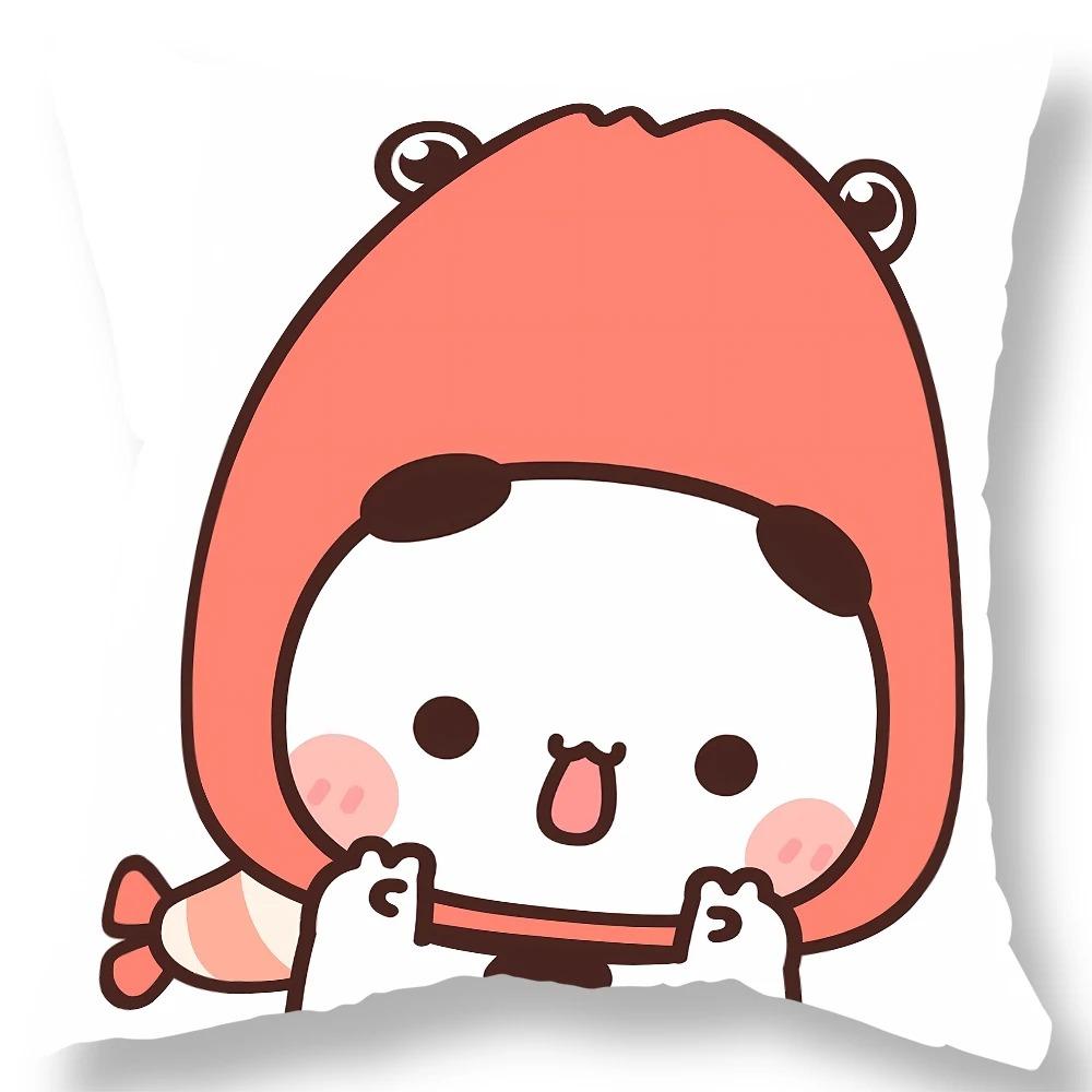 Office Living Room Home Pillowcase Kawaii Anime Bear Pattern Pillowcase Car Ornaments