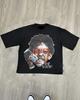 Chic American Anime Cartoon Street Hiphop Cotton Mens Fashion Loose Tshirt Graphic T Shirts Streetwear Harajuku Unisex Tees
