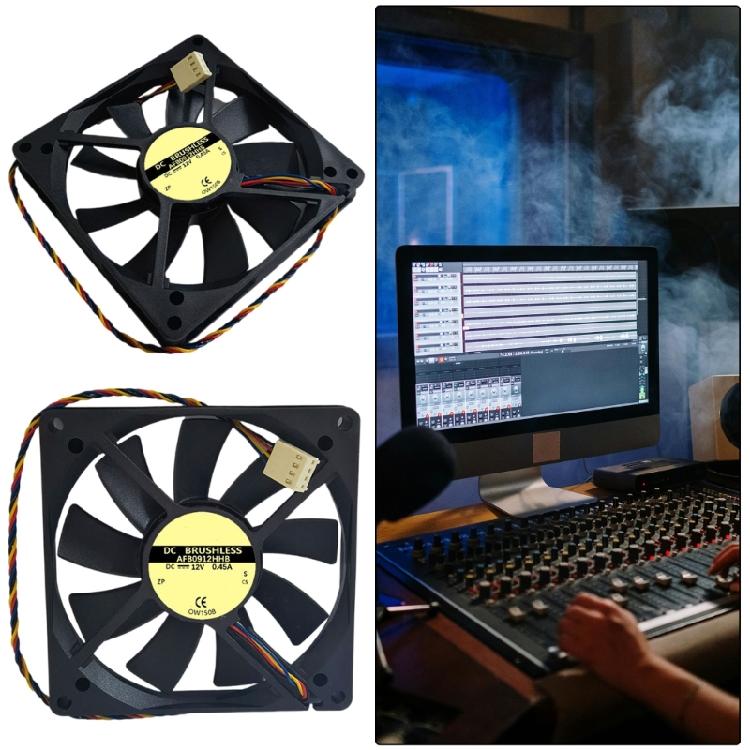 Optimal Air Circulation 90mm PWM Computer Fan, Low Noise 90mm Computer Case Cooling Fan for Office and Gaming PC