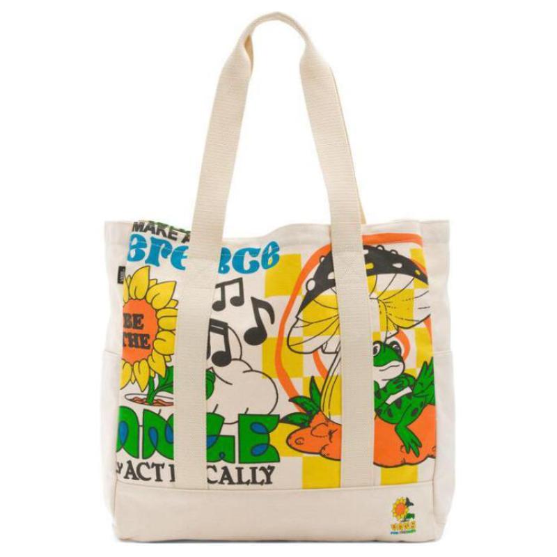 

Vans Cotton Canvas Canvas Bag Tote Bag Shopping Bag Shoulder Bag Unisex Multicolor Vans VN0A7SB67VJ1 разноцветный