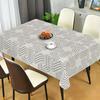 JIT + 1pc polyester tablecloth, simple geometric pattern tablecloth, woven table coverzyc