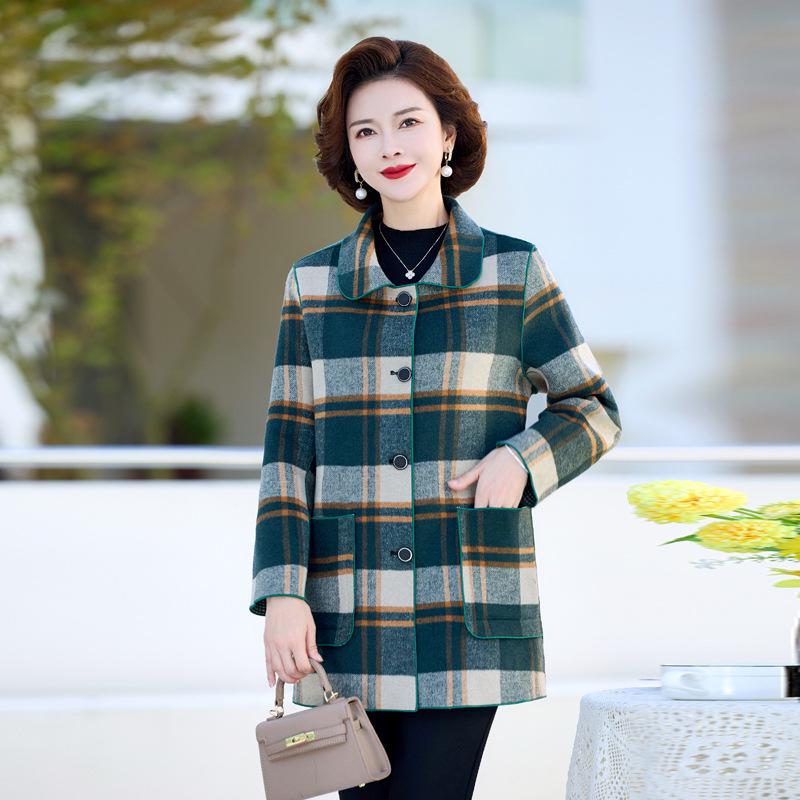 

2026 Autumn/Winter Reversible Age-Reducing Coat for Stylish Mothers in Their 40s and Beyond XL (45-53 kg)