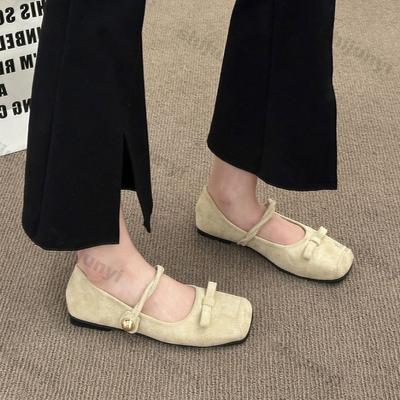 Damenschuhe 2026 Sommer Neu Vintage Bequem Weiche Sohle Mary Jane Schuhe Mode Leicht Schleife Damen Ballerinas