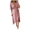 2023 European & American Casual V-Neck Irregular Evening Dress for Women