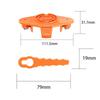 Trimmer Blades 79x19mm Blade Lawn Mower Orange Color